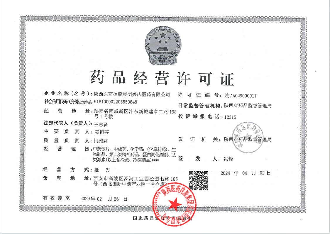 药品经营许可证